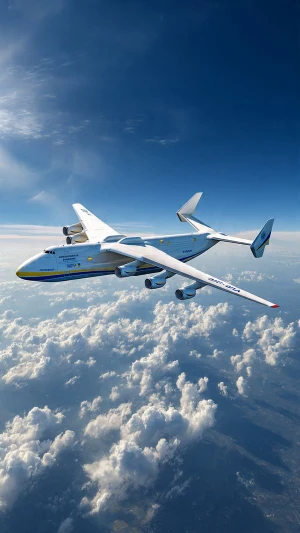 Avión Antonov An 225 en vuelo